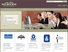 Tablet Screenshot of melbourneprivateschools.com